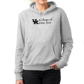 UK College of Fine Arts Hooded Pullover Sweatshirt - Sport Grey